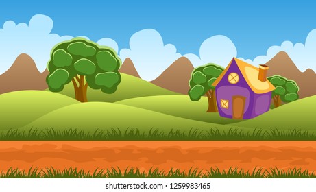 cartoon theme game background for kids game
