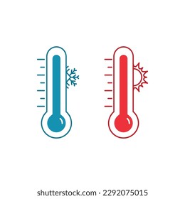 Cartoon Thermometer Icon Vector Design.