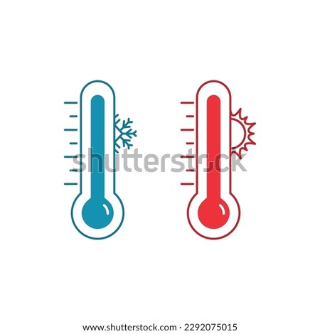 Cartoon Thermometer Icon Vector Design.