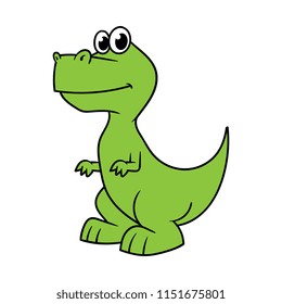 Cartoon Theropod Dinosaur