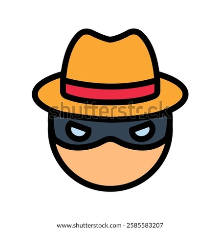 Cartoon Thief Character Illustration Vector