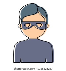 cartoon thief icon