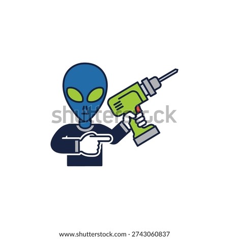 A cartoon thief running with a package