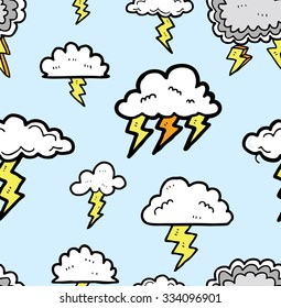 cartoon thunder background