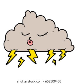 cartoon thundercloud