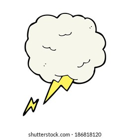 símbolo de thundercloud de dibujos animados