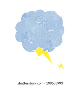 cartoon thundercloud symbol