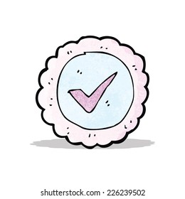 cartoon tick sign