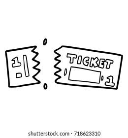 cartoon ticket