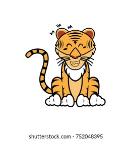 cartoon of a tiger with different poses