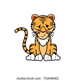 cartoon of a tiger with different poses