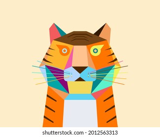 Cartoon Tiger image design,Chinese Zodiac-Tiger, Year of the Tiger cartoon image design.
