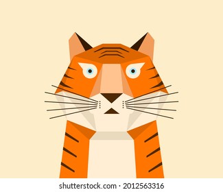 Cartoon Tiger image design,Chinese Zodiac-Tiger, Year of the Tiger cartoon image design.
