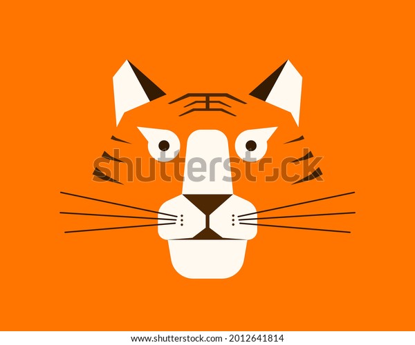 Cartoon Tiger image design,Chinese\
Zodiac-Tiger, Year of the Tiger cartoon image\
design.