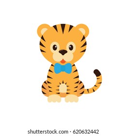 cartoon tiger with tie