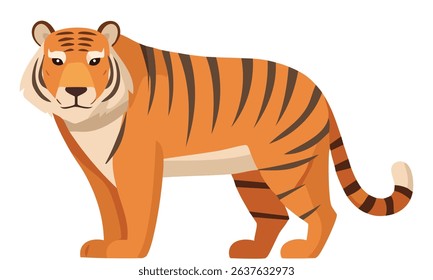 A Cartoon Tiger vector illustration