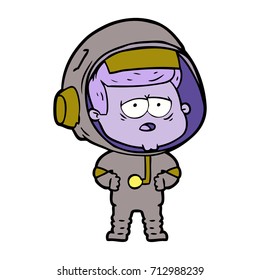astronauta cansada