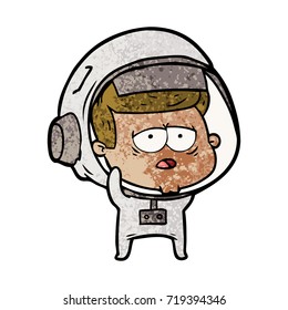 astronauta cansada