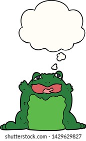 cartoon toad with thought bubble