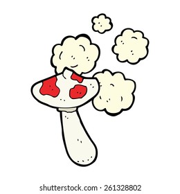 cartoon toadstool mushroom