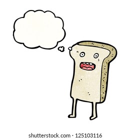 cartoon toast character