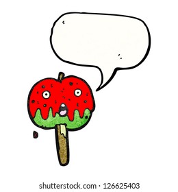 cartoon toffee apple
