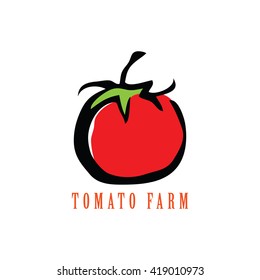 Cartoon Tomato isolated vector illustration