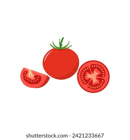 cartoon tomato vector alphabet  T vegetable