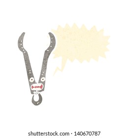 cartoon tongs