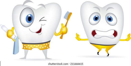 Cartoon tooth