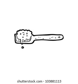 cartoon tooth brush