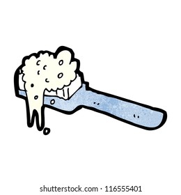 cartoon tooth brush