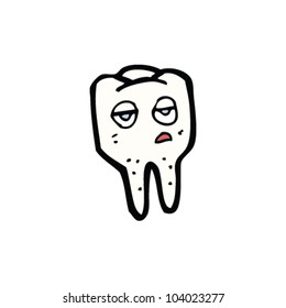 personaje del diente de dibujos animados