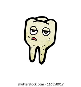 cartoon tooth character