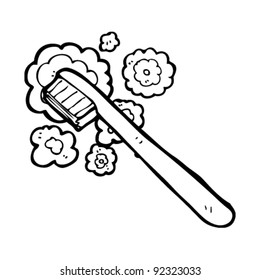 cartoon toothbrush