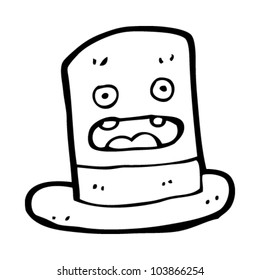 cartoon top hat character