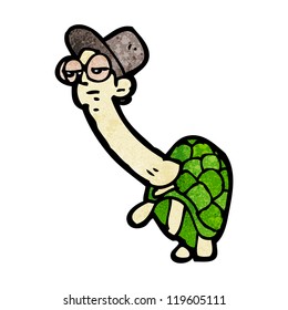caricatura tortoise man