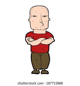 cartoon tough guy