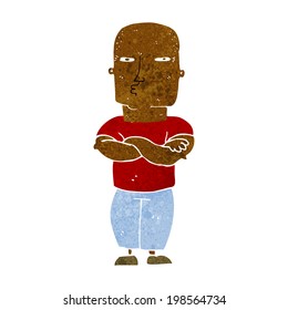 cartoon tough guy