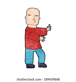 cartoon tough man