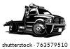 tow truck vector