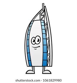 Cartoon Tower Building Character