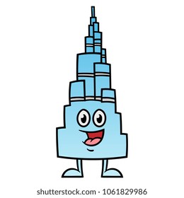 Cartoon Tower Building Character