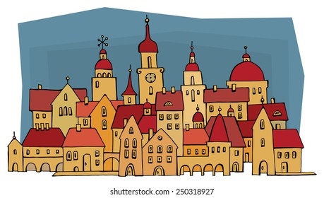 Cartoon town