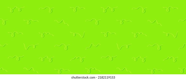 Cartoon toxic green color liquid slime flows and drips seamless pattern background vector illustration