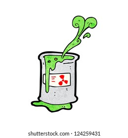 residuos tóxicos de dibujos animados