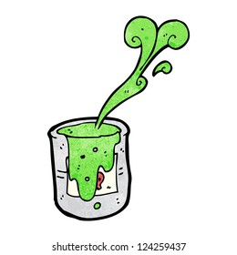 residuos tóxicos de dibujos animados