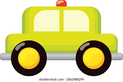 Cartoon Toy Car Kids Game Isolated on a White Background for Children childhood preschool Vehicle Toddler Toys