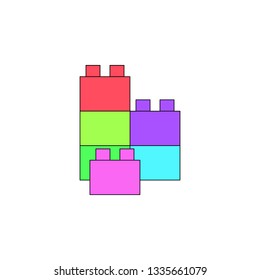 cartoon toy colored icon. 