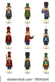 cartoon Toy soldiers icon